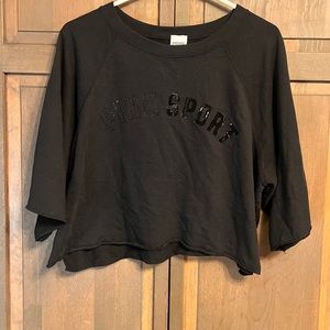 VS PINK - PINK SPORT cropped tee